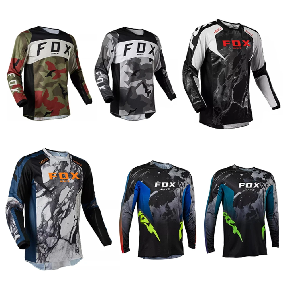 

Men's Downhill Shirt Camiseta BAT FOX Motocross T-shirt Off-Road Jersey Mountain Bike Jersey MTB Clothing Man Cycling Maillot