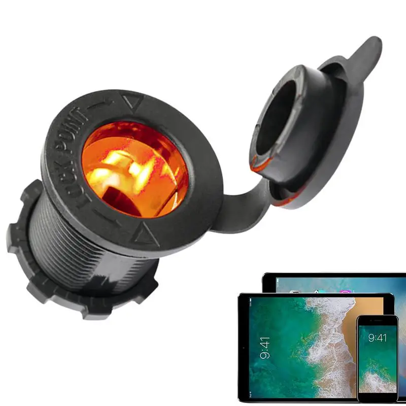 

12V Lighter Socket 12V To 24V Waterproof Plug Compatible With Car Marine RV Motorcycle Truck 12V To 24V USB Plug For Car Boat RV