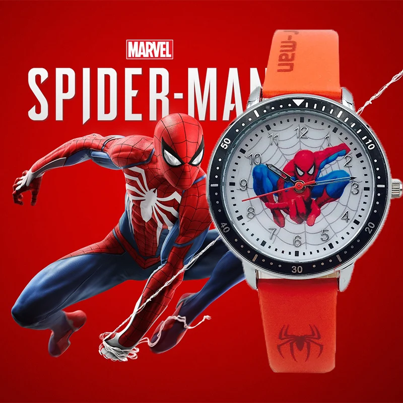 Kostuum levenslang Vervreemden Marvel Spider Man Kinderen Horloge Voor Jongens Captain Ironman Lederen  Quartz Kinderen Horloge Klok Relogio Infantil Montre Enfant| | - AliExpress