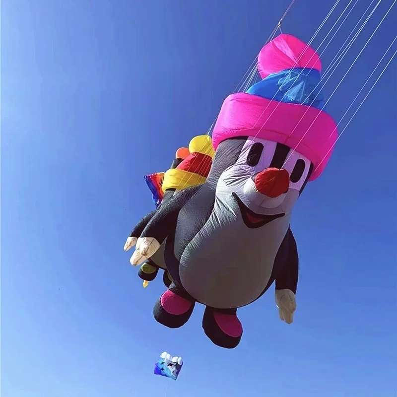 

Free Shipping 300cm Penguin kites nylon soft kites pendant adults kites line inflatable kites shows inflatable games paraglider