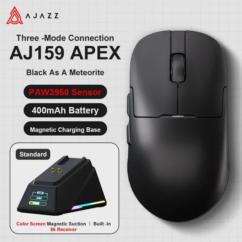 Attack Shark X AJAZZ AJ159 APEX 2.4G Wireless Mouse RGB Magnetic