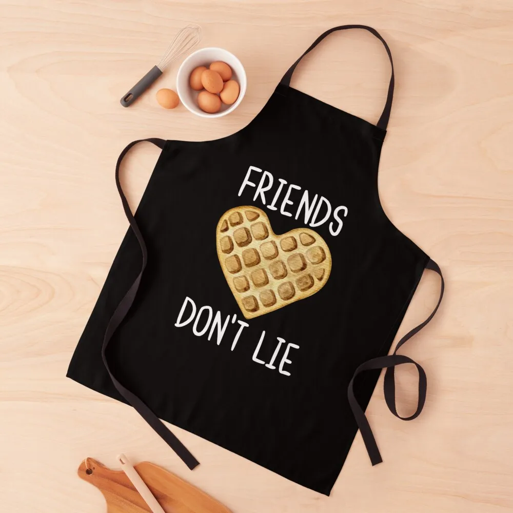 

Friends Don't Lie Apron Cute Kitchen Custom Apron Men's Kitchen Apron