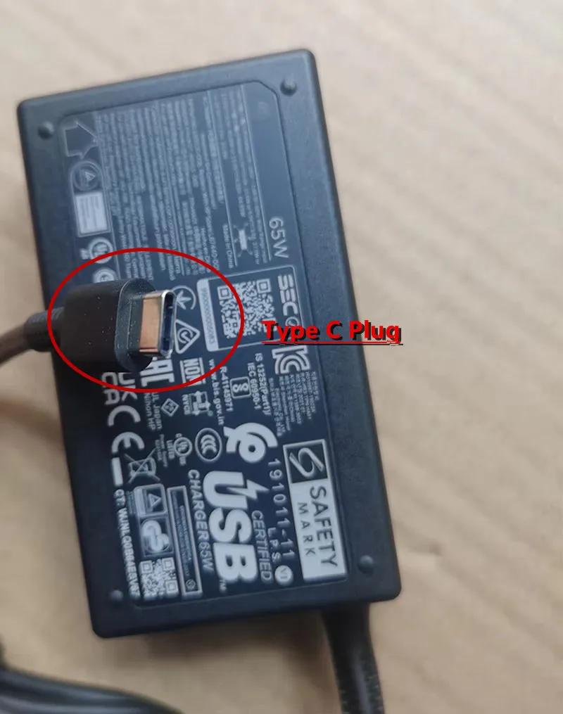 HP TPN-DA20 TPN-LA23 TPN-HA01 TPN-CA21 20v 3.25a USBタイプC用の