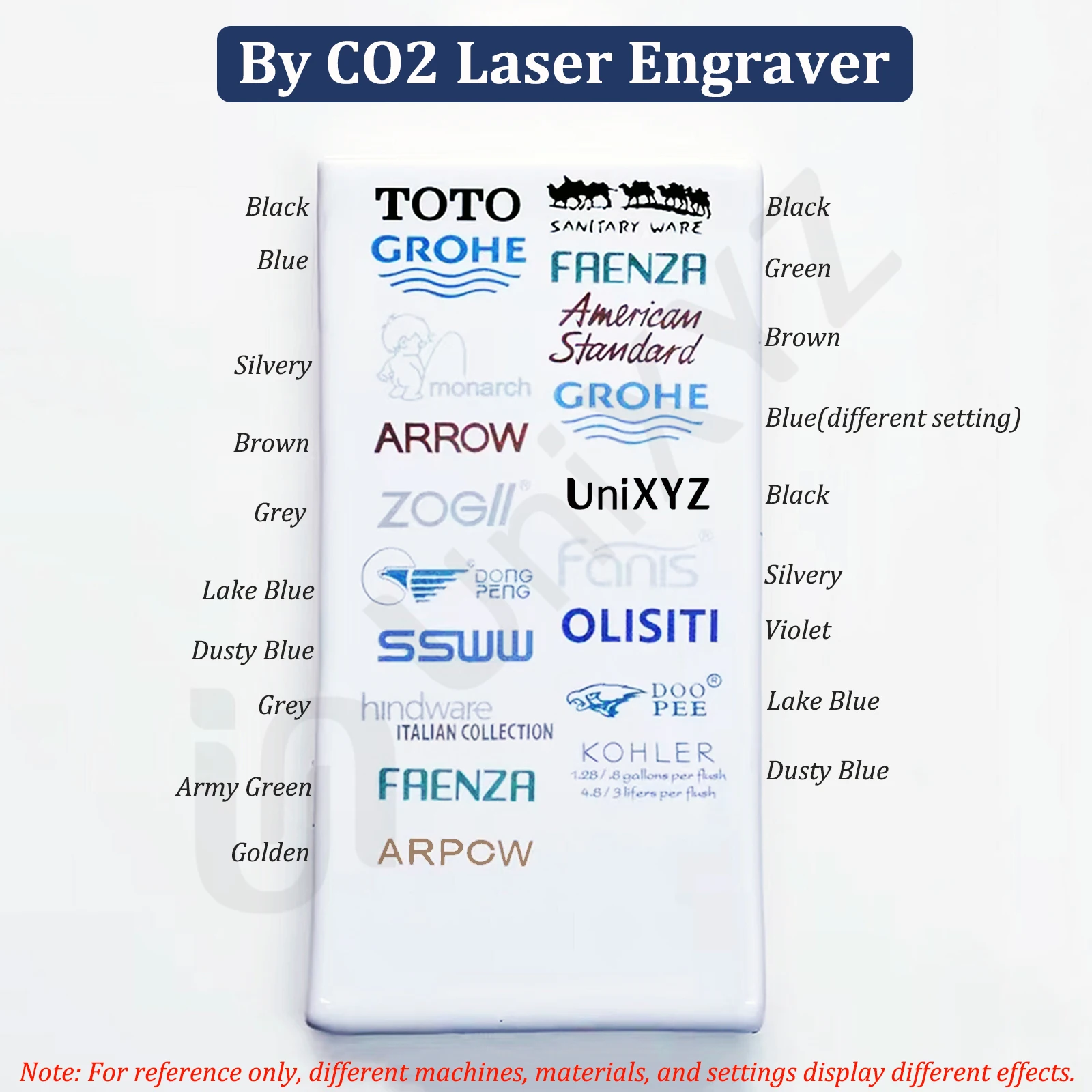 12 Colors Laser Engraver Marking Paper For CO2 Fiber UV Laser Engraving Cutting Machine Tools for Ceramics Glass Stone Tiles