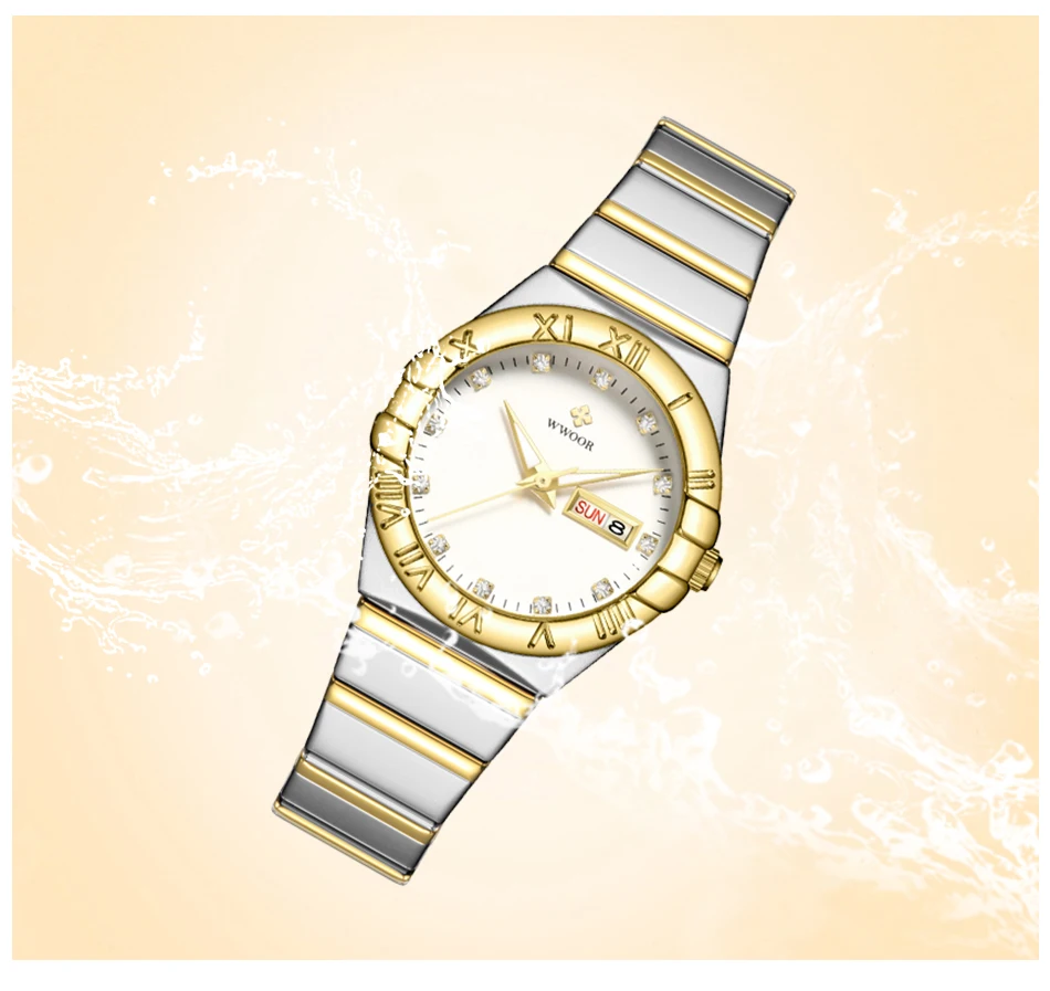 Montre-bracelet à Quartz Simple et élégante pour femmes, en acier inoxydable, bracelet de luxe, décontracté, Business_voghion.com