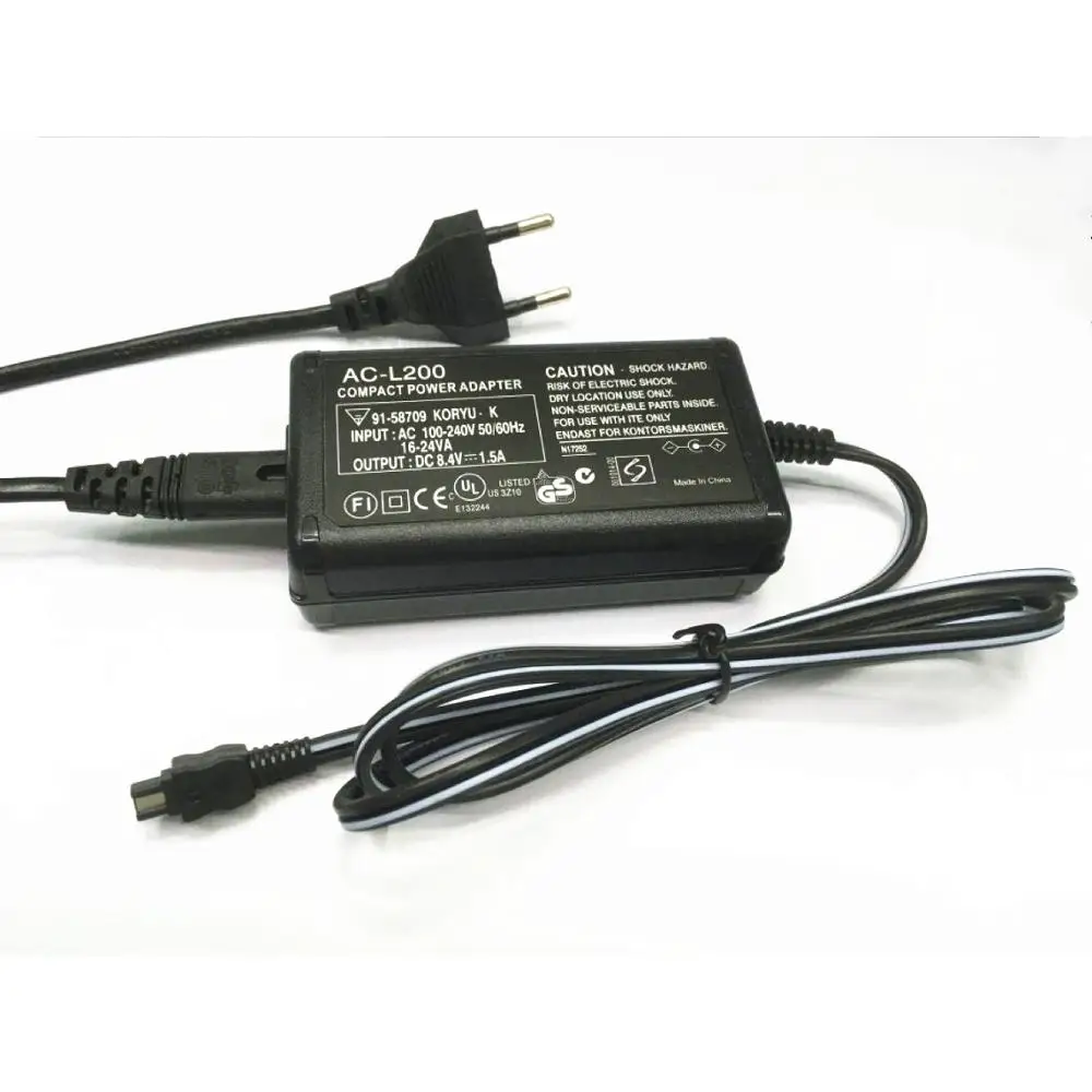 HQRP AC Adapter for Sony Handycam DCR-HC37 DCR-HC38 DCR-HC37E DCR-HC38E 