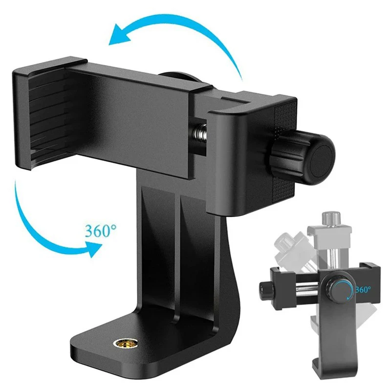 Universal Mobile Phone Clip 360 Degree Rotating for iphone Samsung Xiaomi 1/4 Screw Cellphone Holder Desk Tripod Adapter phone tripod,phone tripod mount,phone clip bracket,tripod screw mount adapter,phone clip mount,phone holder clamp