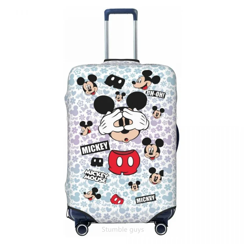 패션 M-Mickeys 디자인 여행 가방 커버 탄성 소재 18-32인치 수하물에 적합 긁힘 방지 방진 세탁 가능 여행용 액세서리