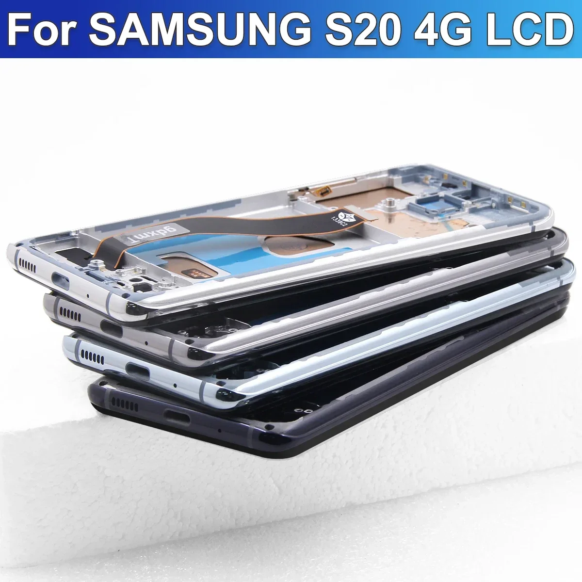 LCD Display Screen Tested For Samsung S20 5G G981 S981F S981F/DS With Frame Replace