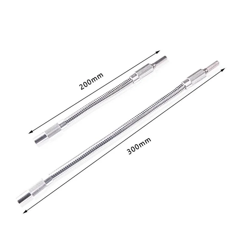 Electric Drill Screwdriver Bit Snake flexible Hose Cardan Shaft 1/4 6.35mm Connection Soft metal Extension Rod Link tool