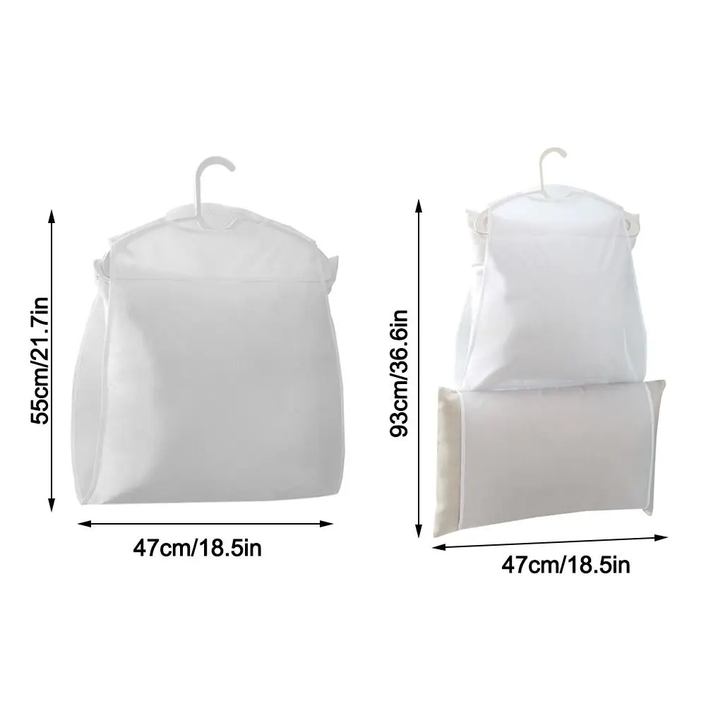 Portable Storage Pillow Drying Net Anti-dust Pillow/Doll Household Balcony Rack Breathable Mesh Hanging Drying Bag 6