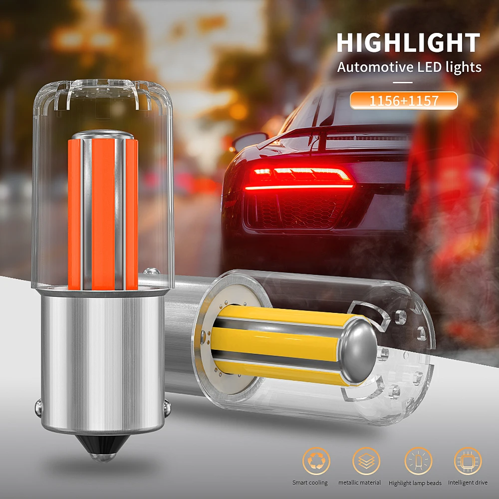 LED  Ŀ  극ũ   , 1156 K ȭƮ, 2 , COB 5SMD 1157 BA15S P21W 6000 BAY15D P21/5W, ǰ