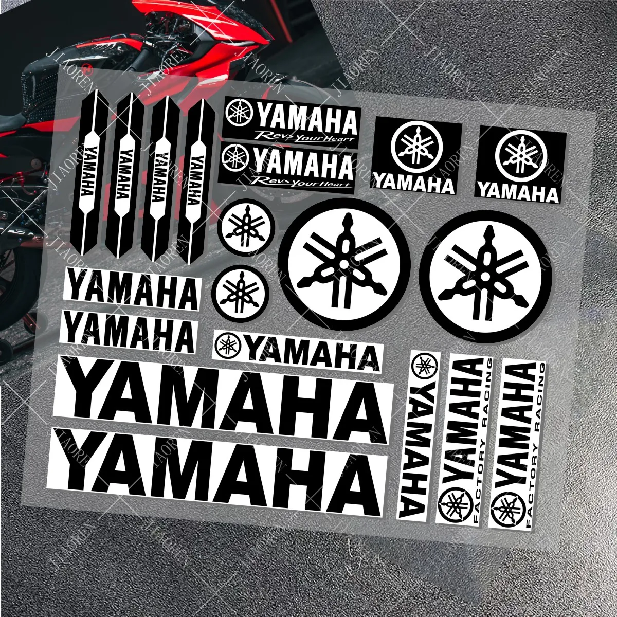 Motorcycle Stickers Vinyl YAMAHA logo decal Bike Helmet car MT 07 09 R1 R3 R6 NMAX TMAX XMAX TENERE 700 JOG