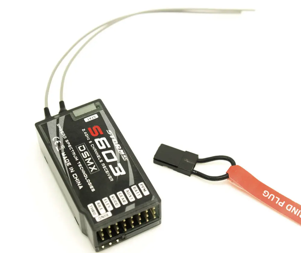 WANGCL Receptor Rc AR6210 Receptor 2.4GHz 3CH DSM2 Espectro Con Expansión Satelital Compatible Con Controles Remotos JR Spektrum DSM-X DSM2 Para Drone