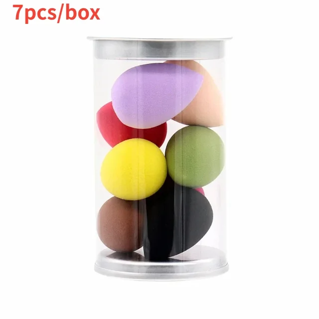 6/7PCS Mini Makeup Sponge Wet and Dry Soft Powder Puff for Eyeshadow Concealer Makeup Blender Tool with Box Make Up Accessories