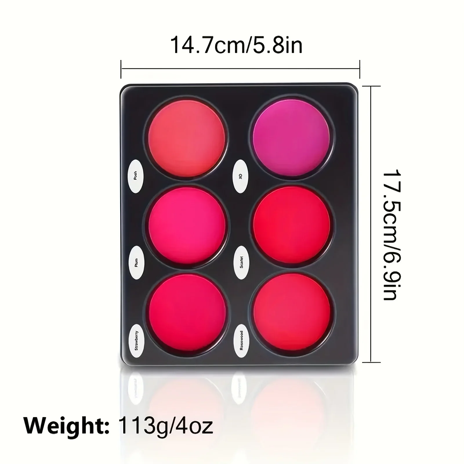 6-color blush palette natural-toned eye shadow palette matte blush palette Light breathable suitable for cheek and e 5