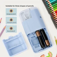 Electric Pencil Sharpener for Artists Kids Adults Colored Pencils Battery-Operated, Portable, Manual/Electric Compatible 2