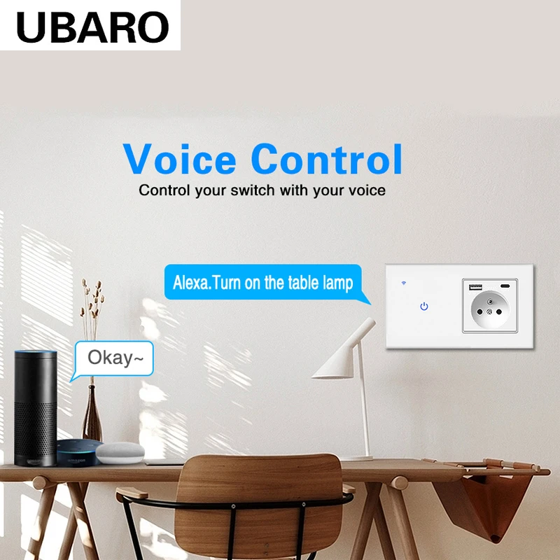 tomada tuya wifi com painel de vidro 03