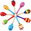 Mini Wooden Children Maracas Toys Premium Quality Funny Baby Sand Hammer Toy Noisemaker Infant Sound Recognition Educational Toy 1