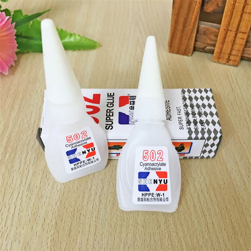 빠른 건조 슈퍼 액체 접착제 502 강한 본드 고무 가죽 라인 석 금속 세라믹 홈 오피스, 쉬운 수리 접착제 도구, 10 개