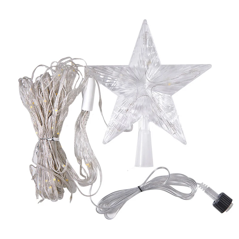 2025 Christmas Lights LED Outdoor Solar 198 288LED 8 Modes Waterproof Star Fairy Lights for Garden Wedding Decor