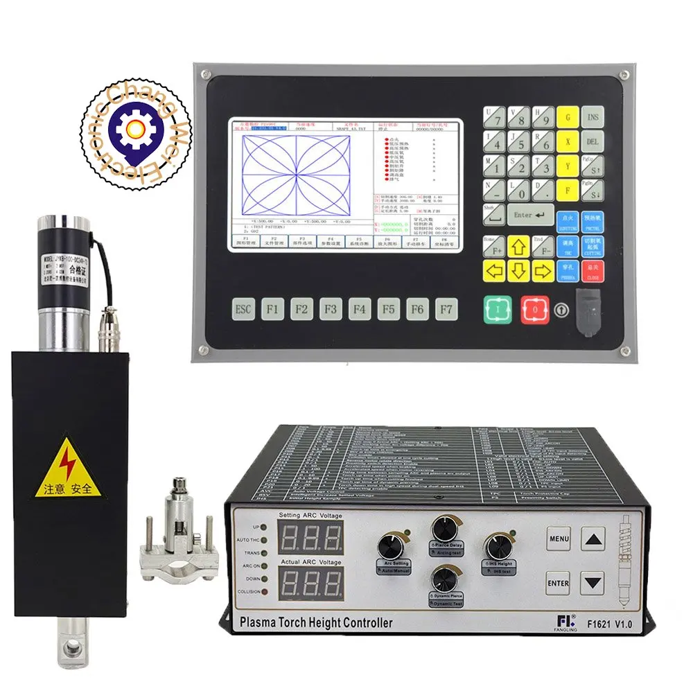 

2023 CNC Plasma Controller flame cutting motion control system SF-2100C plasma Kit F1621Torch Height Controller JYKB-100-24VDC