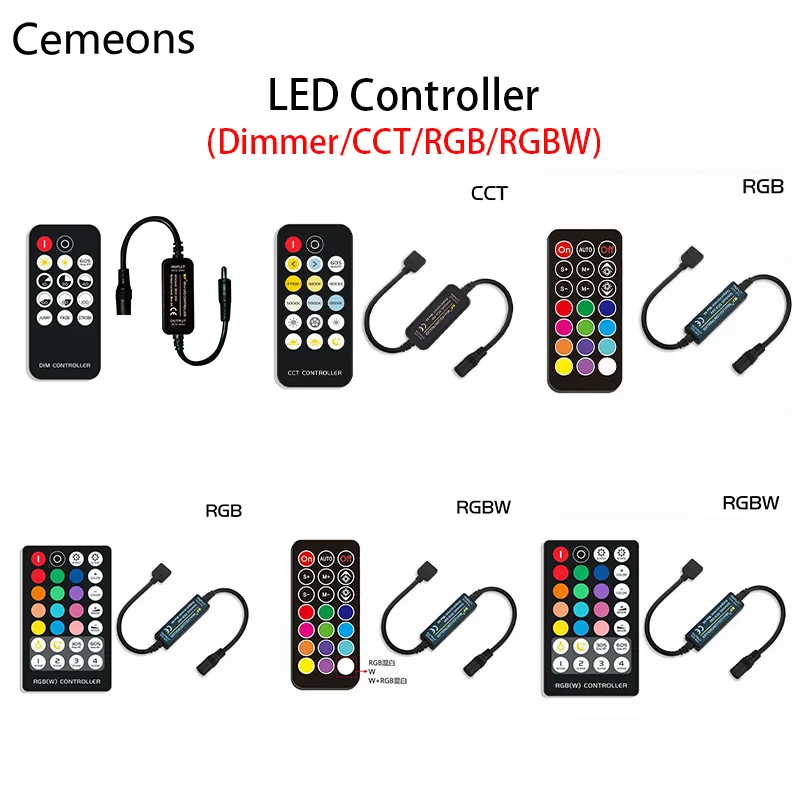 LEDControllerWirelessRemoteControlforSingleColorDoubleWhite
