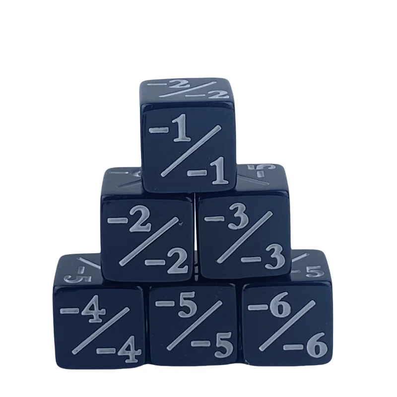 Black And White Dice Teaching Supplies For Science Experiments And Classroom Demonstrations Interaction 10pcs 16mm Length