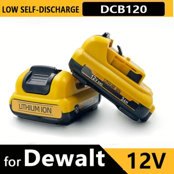 Confezione da 1-3 Batterie al Litio 12V 3.0Ah Sostitutive per Dewalt DCB120, Compatibili con DCB125 DCB123 DCD710, Batterie per Utensili Elettrici