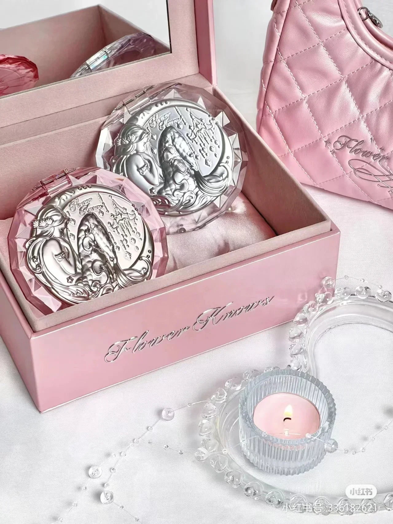 7th Anniversary Makeup Folding hand mirror