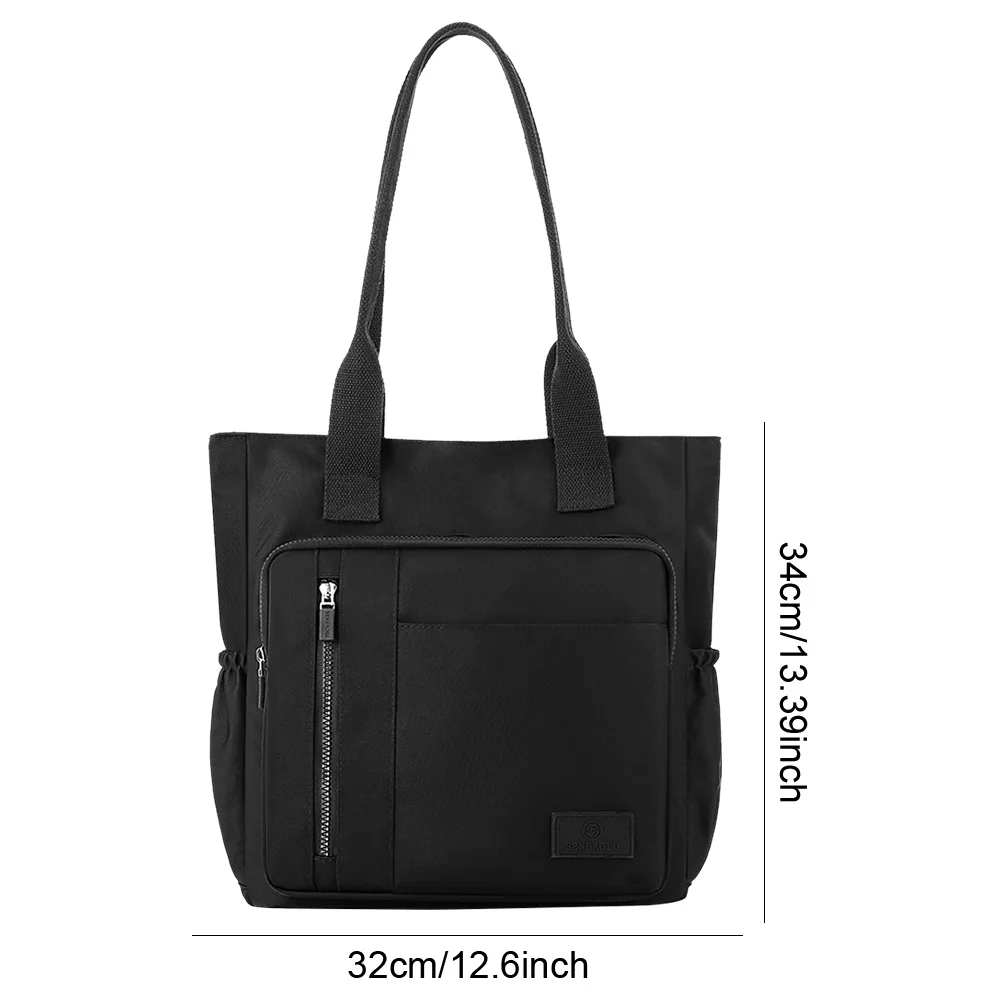 Nylon Tote Bags Women Shoulder Bag Large Capacity Handbag Laptop Bag Waterproof Travel Tote Multi-pockets Ladies Shopping Bag