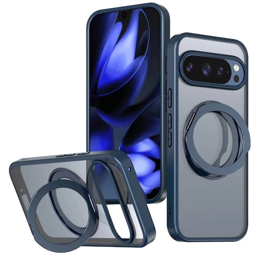 360° Rotating Magnetic Phone Case with Kickstand and Shockproof Cover