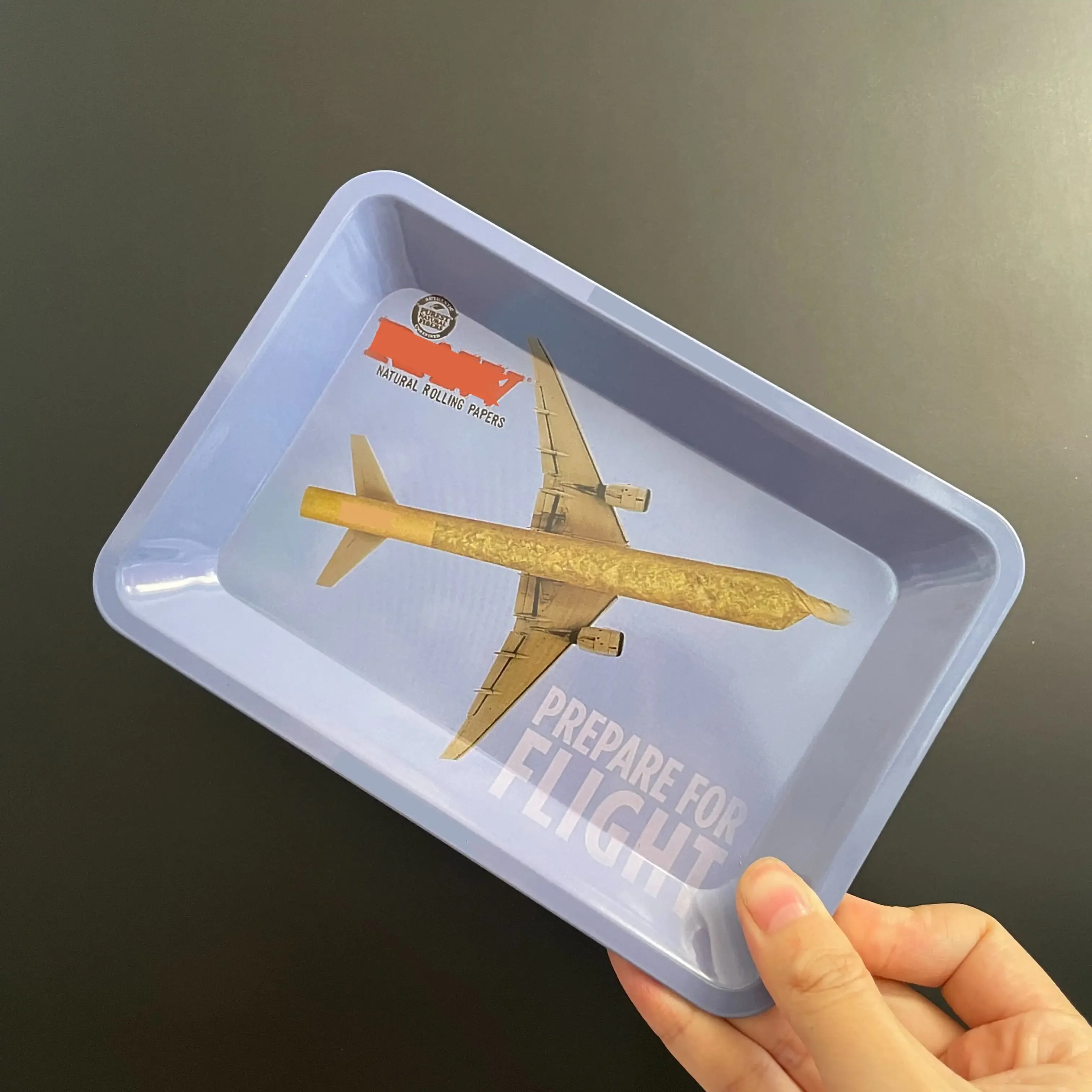 Rolling Tray Metal Portable Smoking 180*125mm 7*5in