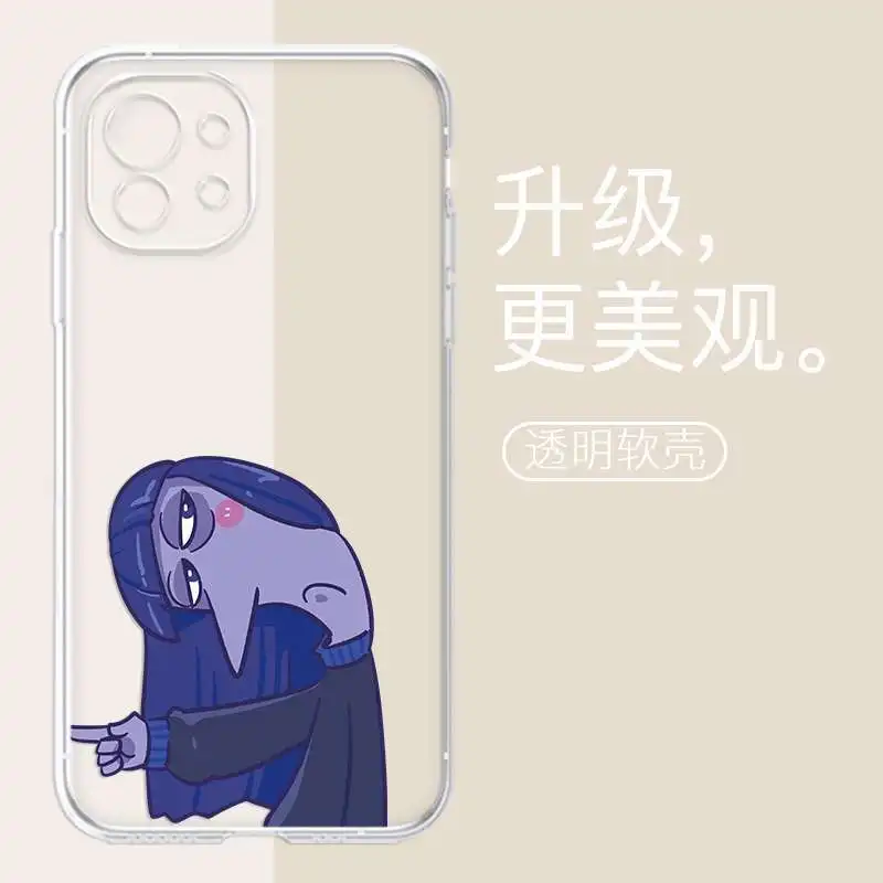 thumbnail image 1 of Funda de teléfono de dibujos animados de Disney para niñas, carcasa protectora transparente con dibujos animados de Inside Out 2, iPhone 15, ansiedad, Envy, 14, 13 Plus, Pro Max, 1 of 5