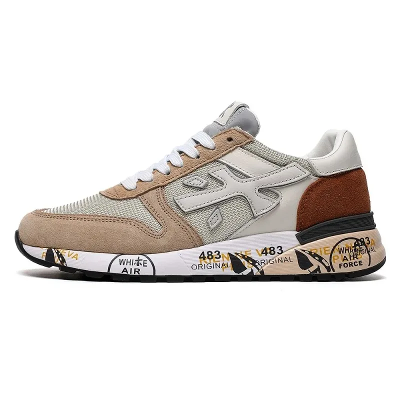 Premiata Scarpe Da Ginnastica Casual Da Uomo Colorate Kaki Bianche Moda Scarpe Sportive Da Corsa Traspiranti Per Uomo Spedizione Gratuita Premiata