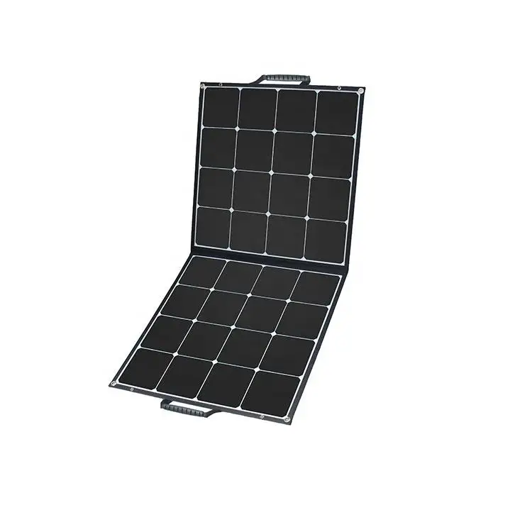 Pannello Solare Pieghevole 100W Per Centrali Elettriche Portatili Per Camper All'Aperto Off Grid Solar Power Backup