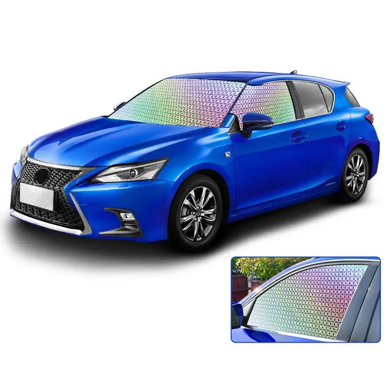 

Солнцезащитный козырек на лобовое стекло автомобиля, защита от солнца, блокировка УФ лучей, автомобильные занавески, внешние аксессуары для прохлады в автомобиле