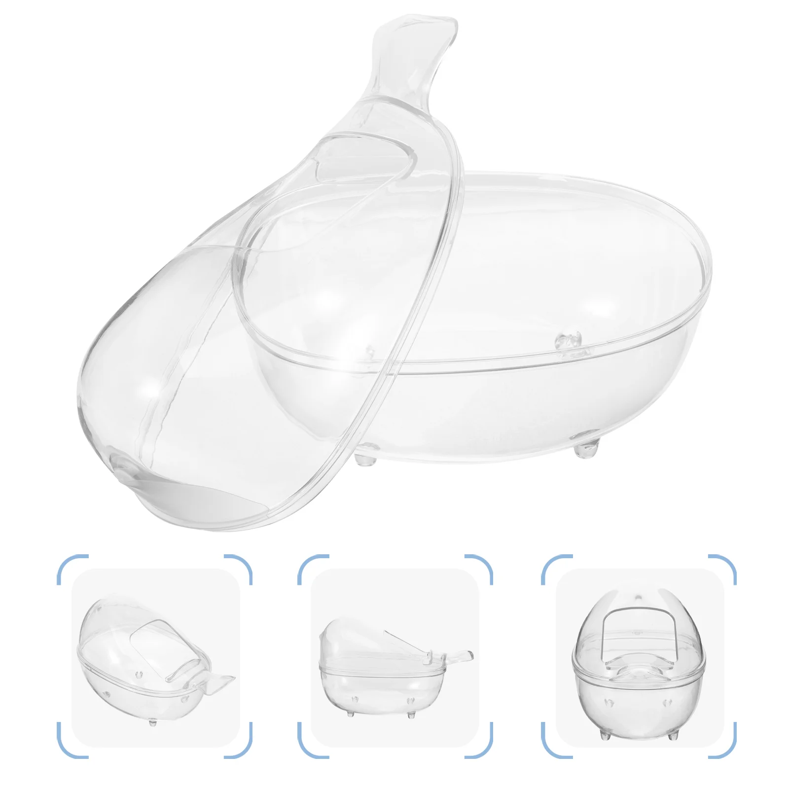 

Hamster Toilet Hamster Sand Bath Box Clear Small Pet Bathroom Rat Toilet Hamster Box