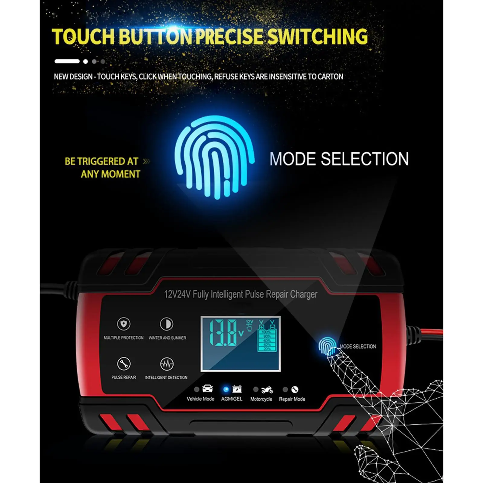 

Зажимы для быстрой зарядки аккумулятора 12 В