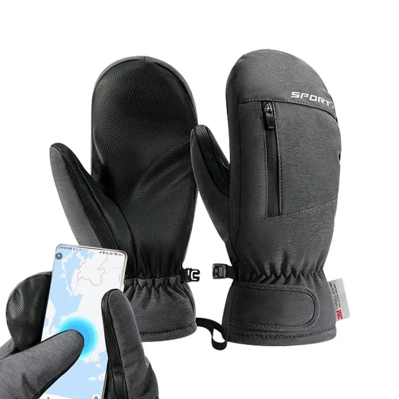 

Cold-proof Ski Gloves Winter Men Women Gloves Outdoors Sports Non-slip Windproof Touch Screen Fluff Warm Fishing Cycling Gloves