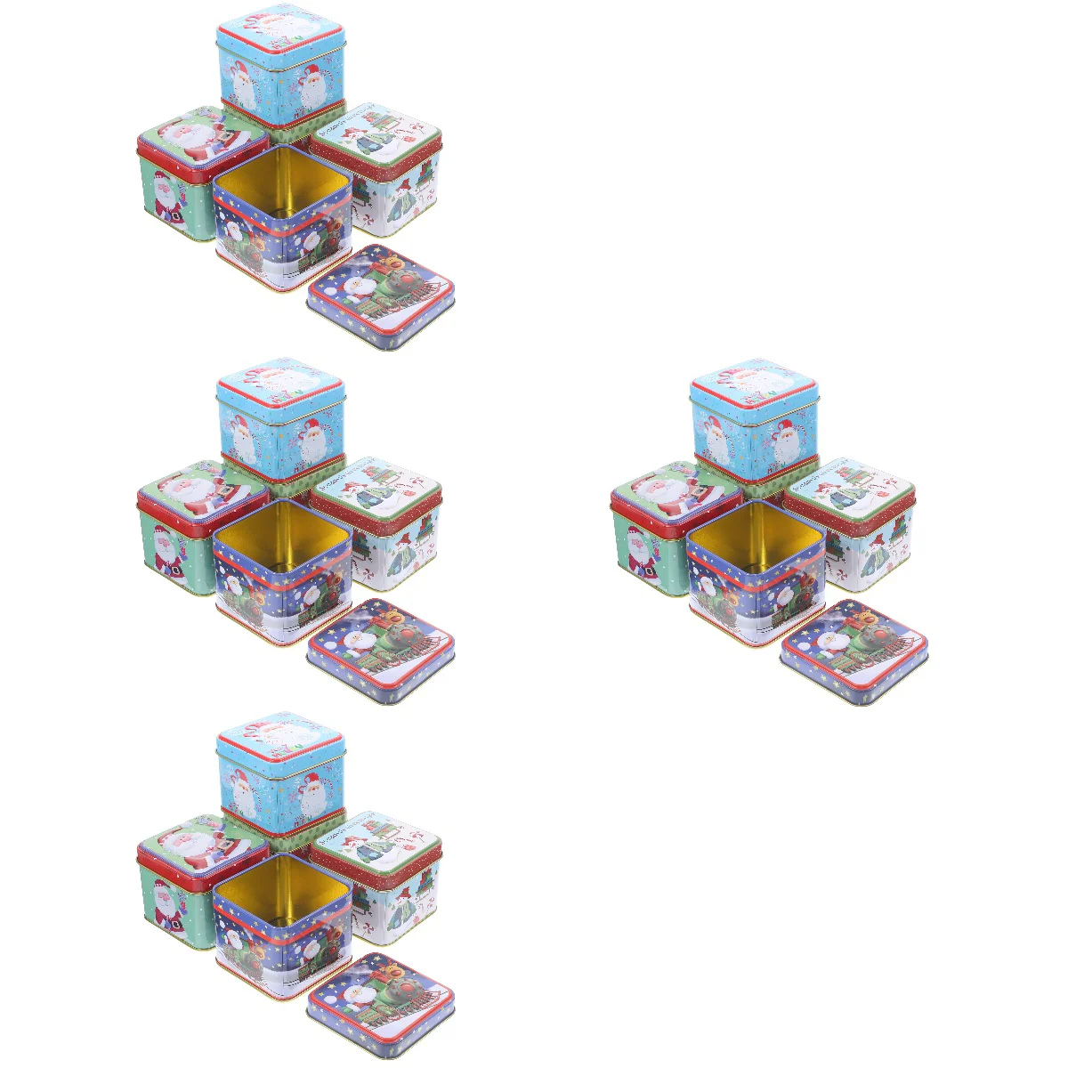 

20 Pcs Metal candy boxes tinplate candy boxes Candy Metal Boxes for Party Christmas Festival