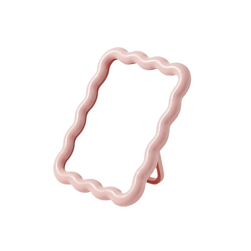 Portable Foldable Cute Vanity Mirror – Solid Color and Compact Design