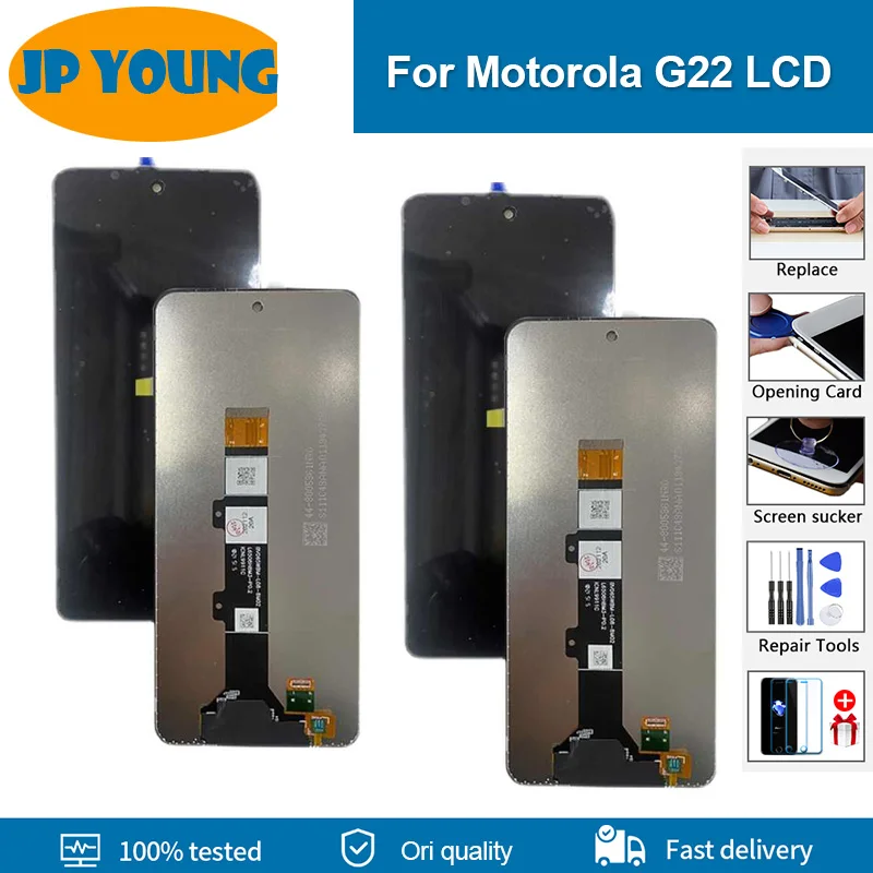 6.5 "Lcd Originale Per Motorola Moto G22 Schermo Lcd Per Moto G22 Lcd Con Cornice Touch Panel Digitizer Sensor Assembly