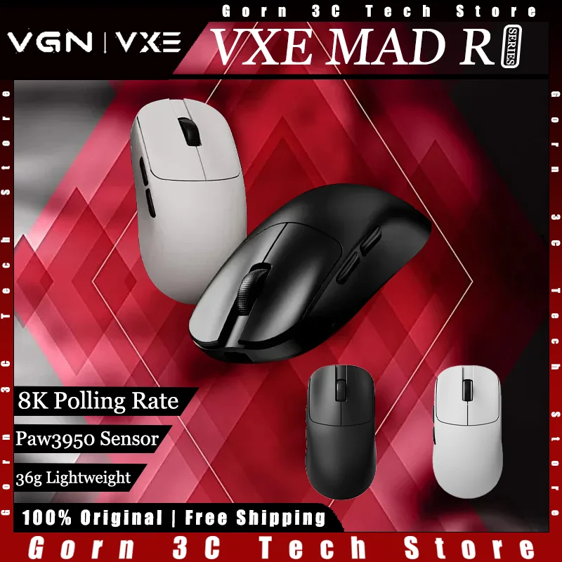 VGN VXE MAD R Major Plus Mysz do gier Tri-mode Bezprzewodowa