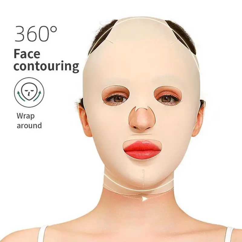Face Lift Mask - Slimming & Breathable Anti-Wrinkle Facial Shaper with Chin & Cheek Lifting Strap