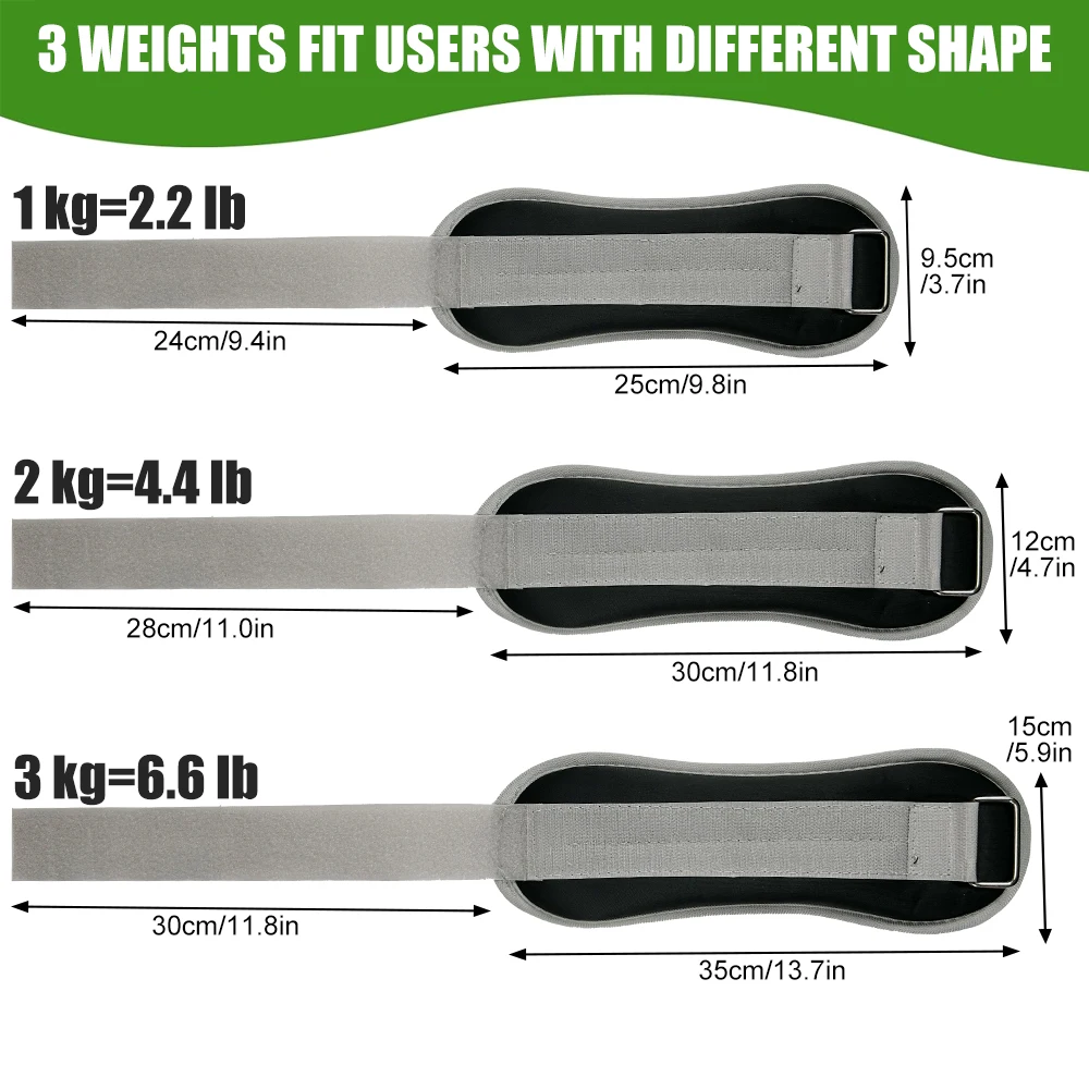 1Pair Ankle Weights for MenWomen Wrist Weights