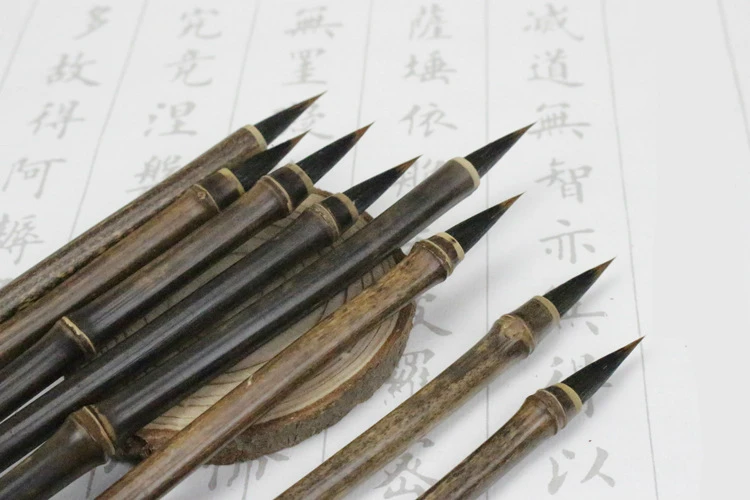 Pinceaux De Calligraphie,7--Pinceaux De Calligraphie Chinoise, Ensemble