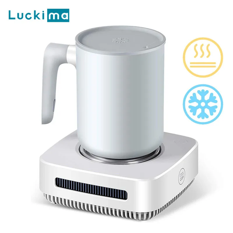 Aquecedor de Caneca de Café para Escritório e Casa Refrigerador Aquecimento e Refrigeração Placa de Bebidas Água Bebidas Chá Leite Cerveja Cacau Uso de Mesa em 1