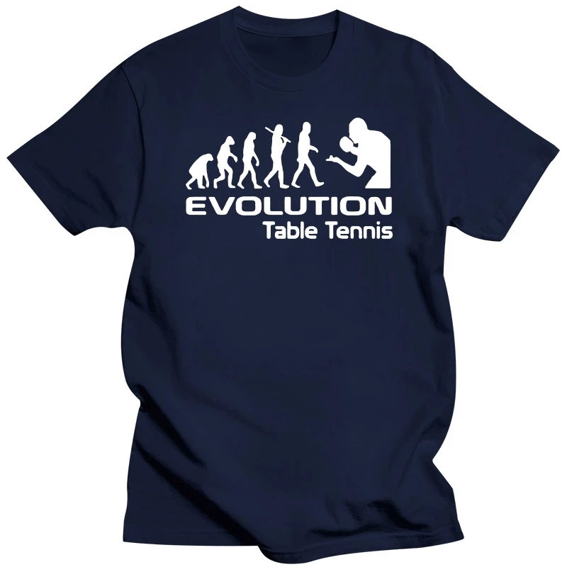 Funny Evolution of Table Tennis T Shirts Graphic Cotton Streetwear Short Sleeve Harajuku Hip Hop Sports T-shirt Mens Clothing