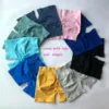 Impact Shorts 4.5" With Logo Low Ribbed Band Yoga Shorts Seamless Scrunch Bum Workout Gym Shorts Yoga Booty Running Short Pants 5